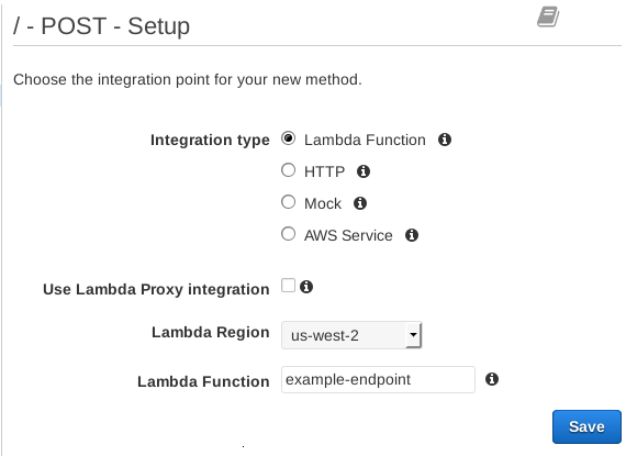 Setup method